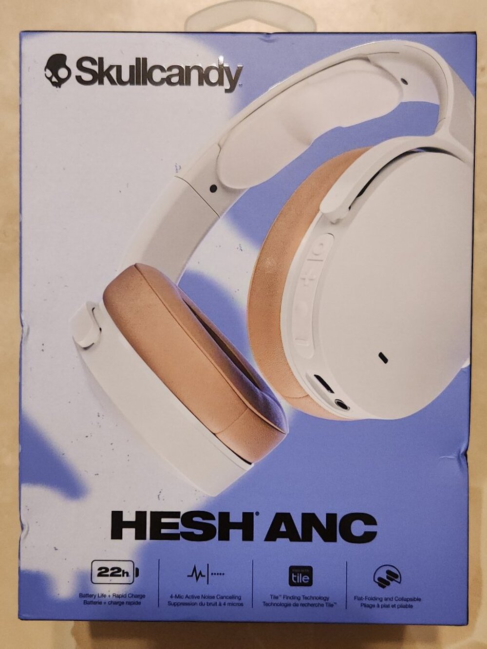 Skullcandy ANS Noise Cancellation Wireless Headphones HESH Over-Ear Gift Idea